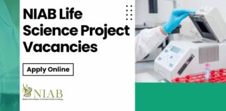 NIAB Life Science Project Vacancies