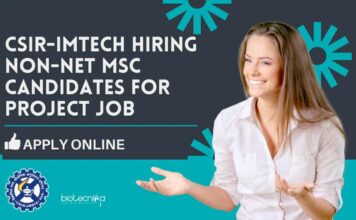 CSIR-IMTECH Non-NET Project Vacancy