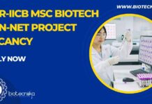 CSIR-IICB MSc Biotech Non-NET Project Vacancy – Apply Now IICB MSc Biotech Non-NET Project Vacancy