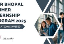 IISER Bhopal Summer Internship Program 2025, Applications Invited IISER Bhopal Summer Internship 2025