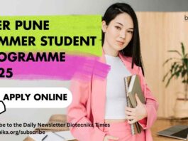 IISER Pune Summer Student Programme 2025