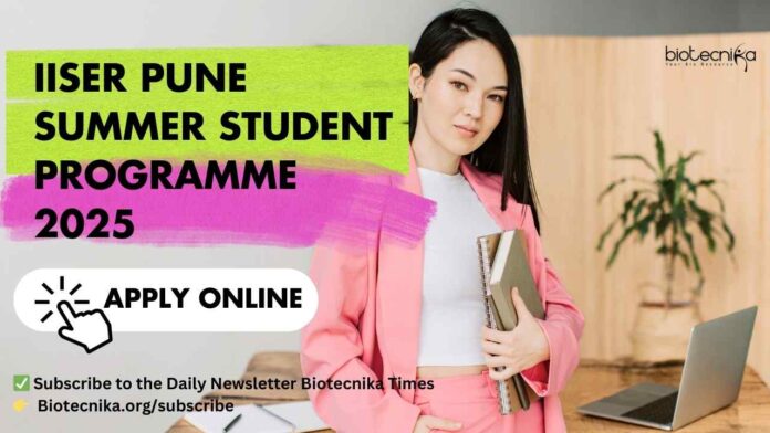 IISER Pune Summer Student Programme 2025