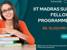 IIT Madras Summer Fellowship Programme 2025