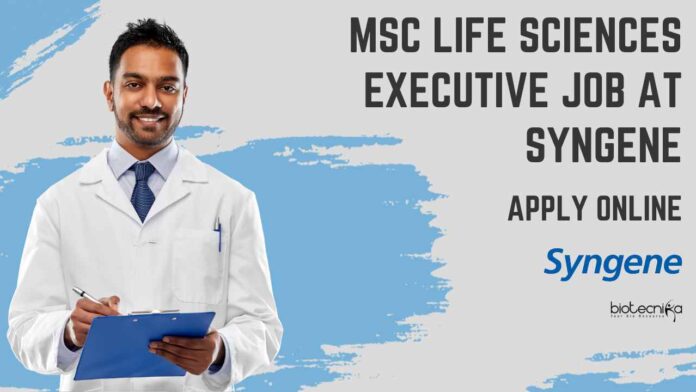 Syngene Life Science Position