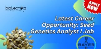 Latest Career Opportunity: Bayer Seed Genetics Analyst Job- Apply Now
