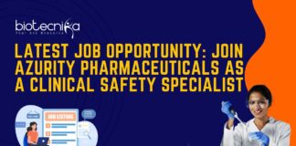 Latest Job Opportunity: Join Azurity Pharmaceuticals as a Clinical Safety Specialist