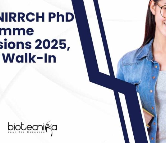 NIRRCH PhD Admissions 2025