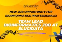 New Job Opportunity for Bioinformatics Professionals: Team Lead Bioinformatics Job at Elucidata- Apply Now New Job Opportunity for Bioinformatics Professionals: Team Lead Bioinformatics Job at Elucidata- Apply Now