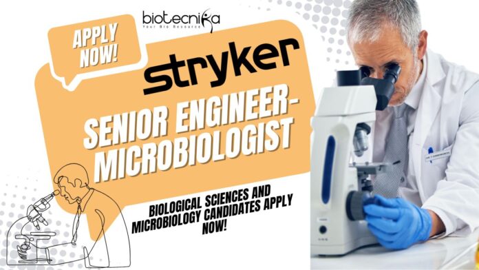 Stryker Microbiologist Job, Apply Now!