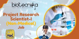 SJRI Project Research Scientist Non-Medical Post For Life Sciences, Apply Now