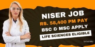 NISER Project Scientific Assistant Job