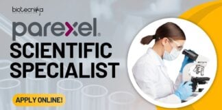 Parexel  Scientific Specialist Job- Apply Online!