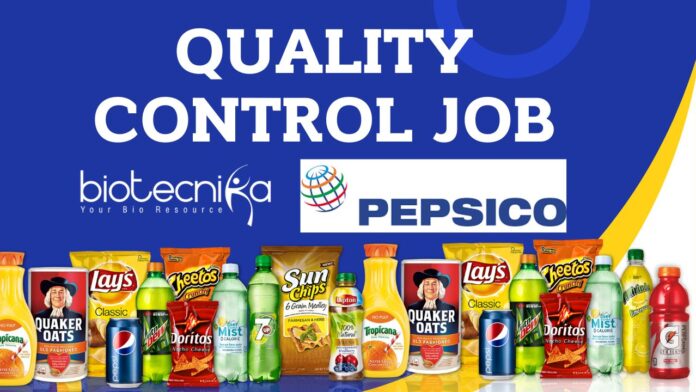 PepsiCo Quality Control Job Assistant Manager - Apply Now!