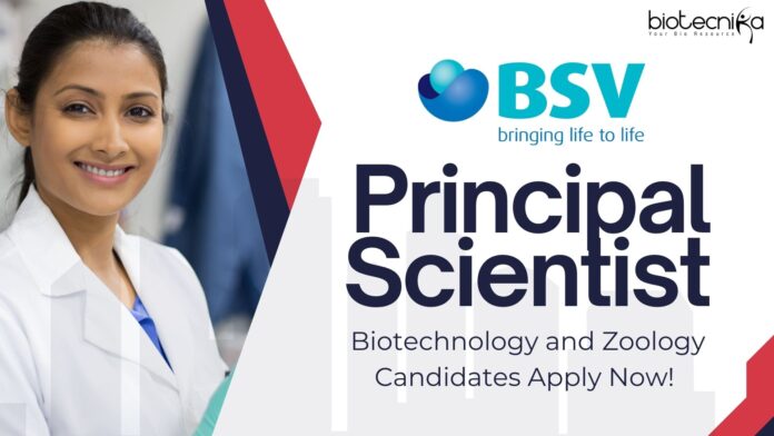 Principal Scientist at Bharat Serums and Vaccines Limited - Biotechnology and Zoology Candidates Apply Now!