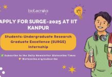 Apply For SURGE-2025 at IIT Kanpur – Students-Undergraduate Research Graduate Excellence (SURGE) Internship SURGE-2025 IIT Kanpur Registrations