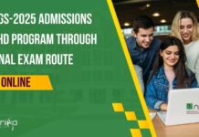 NCBS GS-2025 PhD Admissions Through National Exam Route