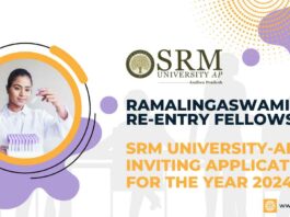 Ramalingaswami Re-entry Fellowship SRM