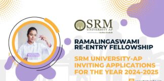 Ramalingaswami Re-entry Fellowship SRM