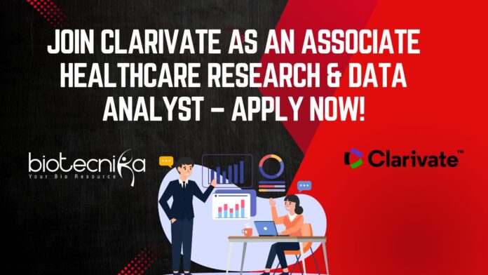 Clarivate Healthcare Research & Data Analyst Job – Apply Now!