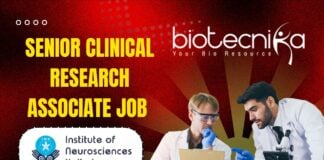 Senior Clinical Research Associate Job