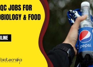 Pepsi QC Jobs For Microbiology & Food Tech, Apply Online Pepsi QC Jobs For Microbiology
