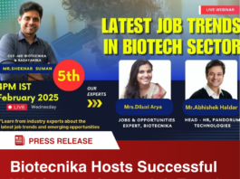 Latest Job Trends In Biotech Sector 2025 - Press Release By Biotecnika