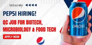 Pepsi QC Food Tech Jobs