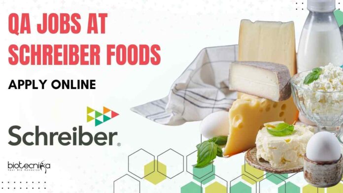 QA Jobs at Schreiber Foods - Apply Online