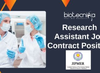 Research Assistant Job at JIPMER Contract Position Apply Now
