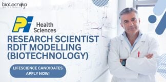 Research Scientist RDIT Modelling (Biotechnology) at PI Industries - Lifescience Candidates Apply Now!