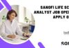 Sanofi Life Science Analyst Job Opening – Apply Online Sanofi Life Science Analyst Job Opening