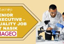 Join Diageo as a Senior Executive – Quality in Nasik, India Senior Executive - Quality Job at Diageo, Nasik Apply Now