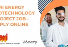 TERI Energy Biotechnology Project Job – Apply Online TERI Energy Biotechnology Project Job