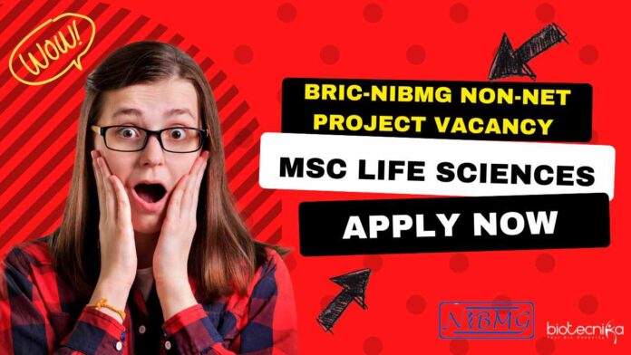 BRIC-NIBMG Non-NET Project Vacancy