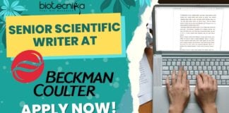 Senior Scientific Writer at Beckman