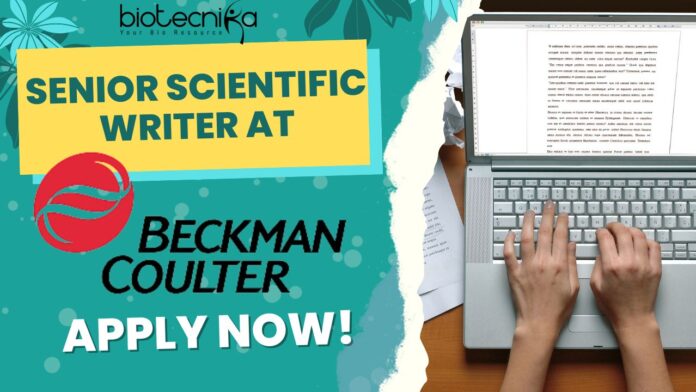 Senior Scientific Writer at Beckman