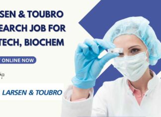 L&T Research Job For Biotech