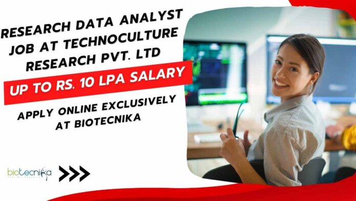 Research Data Analyst Job