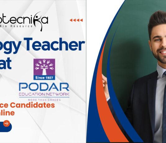 Biology Teacher Job at Podar