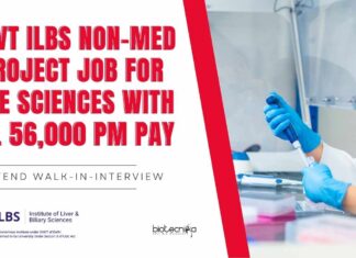 ILBS Non-Med Project Job For Life Sciences