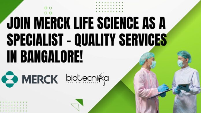 Merck Life Science Job Opening - Apply Online