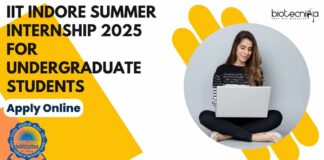 IIT Indore Summer Internship 2025 for Undergraduate Students - Apply Online