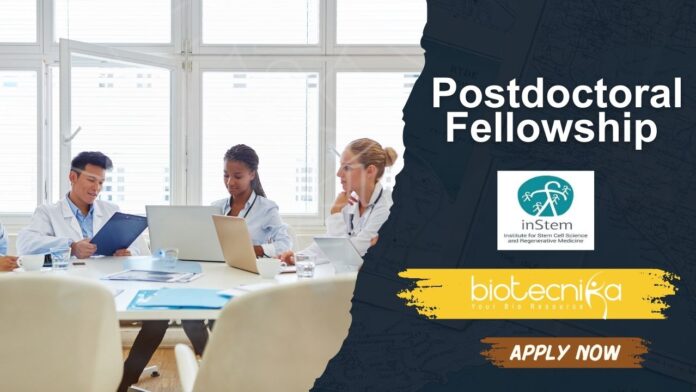  Postdoctoral Fellow at inStem