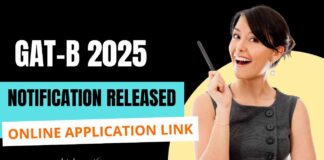 GAT-B 2025 Exam Notification