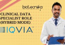 Clinical Data Specialist Role at IQVIA (Hybrid Mode), apply now!