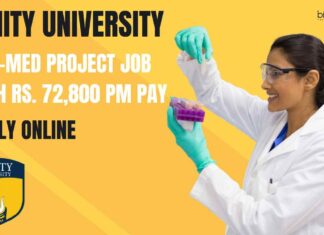Amity University Non-Med Project Job