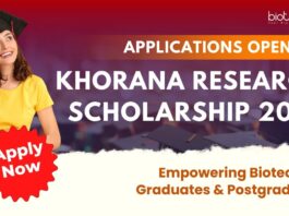 Khorana Research Scholarship