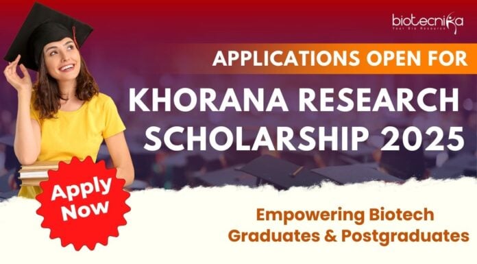 Khorana Research Scholarship