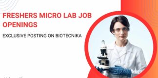 Freshers Micro Lab Job Openings