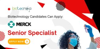 Biotechnology Candidates Can Apply: Merck Group Senior Specialist Job in Bangalore